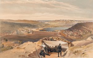 De stadsbatterijen of binnenste fortificaties van Sebastopol vanaf de geavanceerde parallel van Chapman