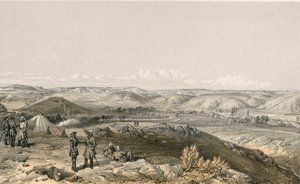 Vallei van de Tchernaya, kijkend naar het noorden door William Crimea Simpson