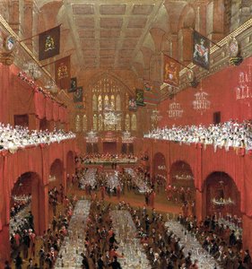 Banket in de Guildhall, City of London, 1814