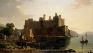 Conway Castle, 1789-1837 door William Daniell