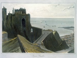 Kasteel van Dover, Kent, 1823 door William Daniell