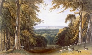 Glen in Windsor Park bij Bishops Gate door William Daniell