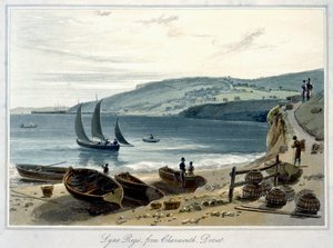 Lyme Regis, vanaf Charmouth, Dorset
