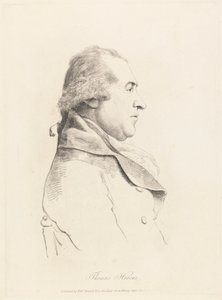 Portretstudie van Thomas Hearne door William Daniell