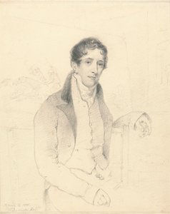 Portret van een sportieve kunstenaar, mogelijk W. B. Daniell