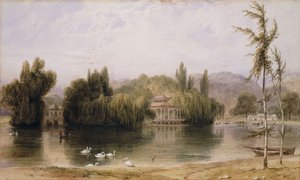 Scène op het Virginia Water, 1827 door William Daniell