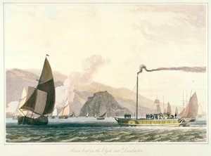 Stoomboot op de Clyde bij Dumbarton