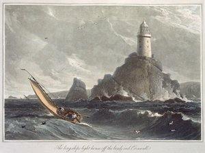 De vuurtoren van de Longships bij Lands End, Cornwall, uit Volume I van 