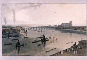 Uitzicht op Londen vanaf Somerset House, 1805