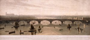 Uitzicht op Londen vanuit het zuiden, 1810 door William Daniell