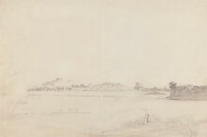 Uitzicht op Monghyr, Bihar door William Daniell