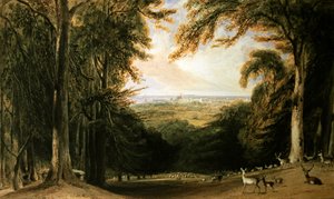 Bosrijk landschap, Windsor door William Daniell