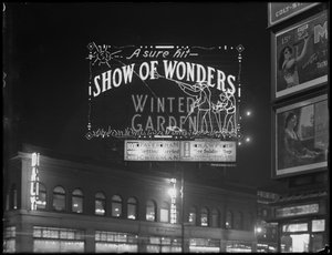 Verlicht bord voor het Winter Garden Theater