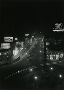 Nachtzicht in Columbus Circle, ca.1910-21