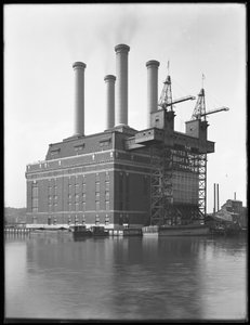 Sherman Creek elektriciteitscentrale, W. 201st Street, Inwood, New York City, juni 1916