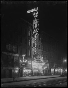 Het Jefferson Theater, New York City, 6 januari 1917