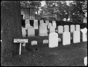 Het graf van Washington Irving, Sleepy Hollow Cemetery, Tarrytown, N.Y., 8 juli 1914 door William Davis Hassler