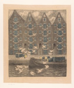Pakhuizen aan de Brouwersgracht te Amsterdam