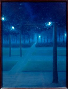 Nacht in het Parc Royal de Bruxelles