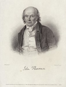 Portret van John Flaxman door William Derby