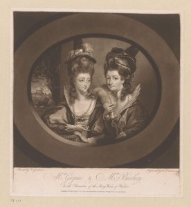 Portret van Mary Gwyn en Catherine Bunbury