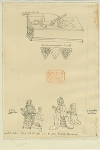 Tamworth Church - Graf: tracering in inkt, nd [?17e eeuw] (tekening)