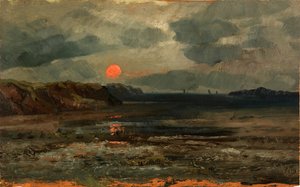 Zonsopgang boven Viswateren--Maine door William E. Norton