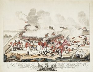 Slag bij New Orleans en de dood van generaal-majoor Packenham door William Edward (after) West