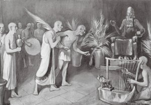 De aanbidding van Ningirsu door William Edward (after) Wigfull