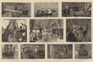 De Reis van de Koninklijke Cadetten Rond de Wereld, Schetsen aan Boord van HMS Bacchante