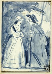 Twee Vrouwen in Kleding uit de Late 18e Eeuw door William Edward Frost