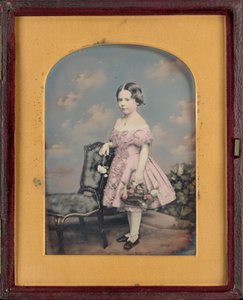Portret van een meisje,c. 1852 (foto)