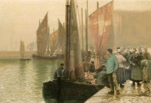 Mistige ochtend, Dieppe