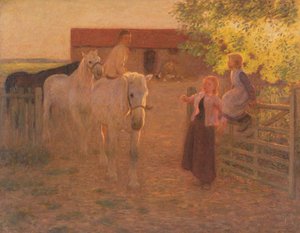 De oude poort, c.1896 door William Edward Stott