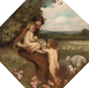 Twee Moeders door William Edward Stott
