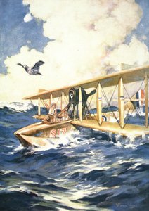 "Met onze watervliegtuig in de Noordzee, een drager te hulp", uit 