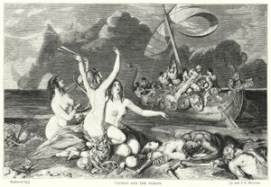 Ulysses en de Sirenen (gravure)