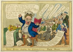 John Bull leest het buitengewone rode boek
