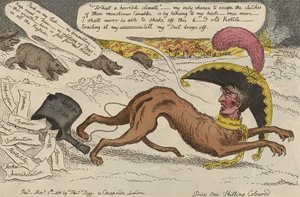 De Corsicaanse Bloedhond Belaagd door de Beren van Rusland, 7 maart door William Elmes
