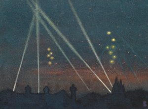 Schijnwerpers Tijdens een Bombardement