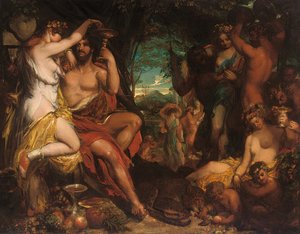 Een Bacchanaal feest door William Etty