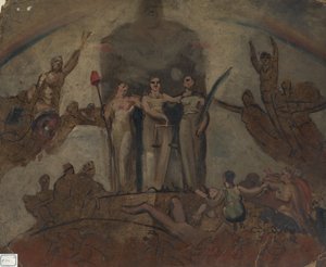 Studie voor een figuurcompositie door William Etty
