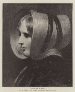 Studie van een hoofd door William Etty