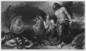 Het Graf, uit het schilderij in de Vernon Gallery (gravure)