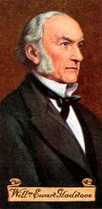 William Ewart Gladstone, uit een serie sigarettenkaartjes, 1935 door William Ewart Gladstone