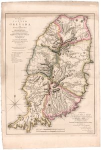 Een nieuw plan van het eiland Grenada