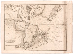 Een plan van Charlestown, S.C. door William Faden