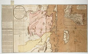Een kaart van een deel van Yucatan of dat deel van de oostelijke kust binnen de Baai van Honduras toegewezen aan Groot-Brittannië voor het kappen van hout, als gevolg van de conventie ondertekend met Spanje op 14 juli 1786. Door een Baai Man.