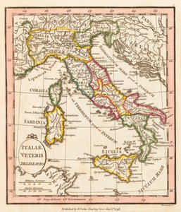 Oud Italië. Kaart. door William Faden