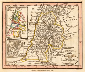Palestina. Kaart